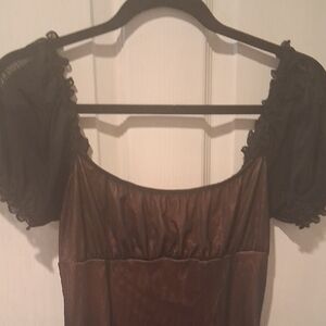 Dolls Kill Orange and Black Mini Dress